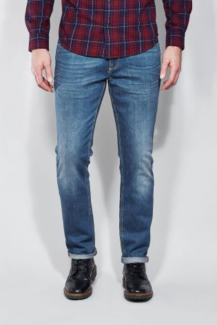 Bright Blue Jeans With Stretch
